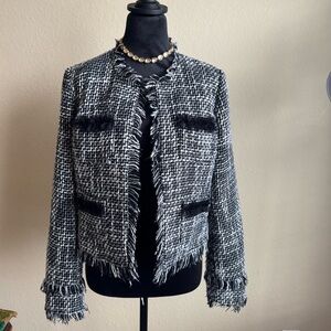 Chic Black and White 🧥 Jacket